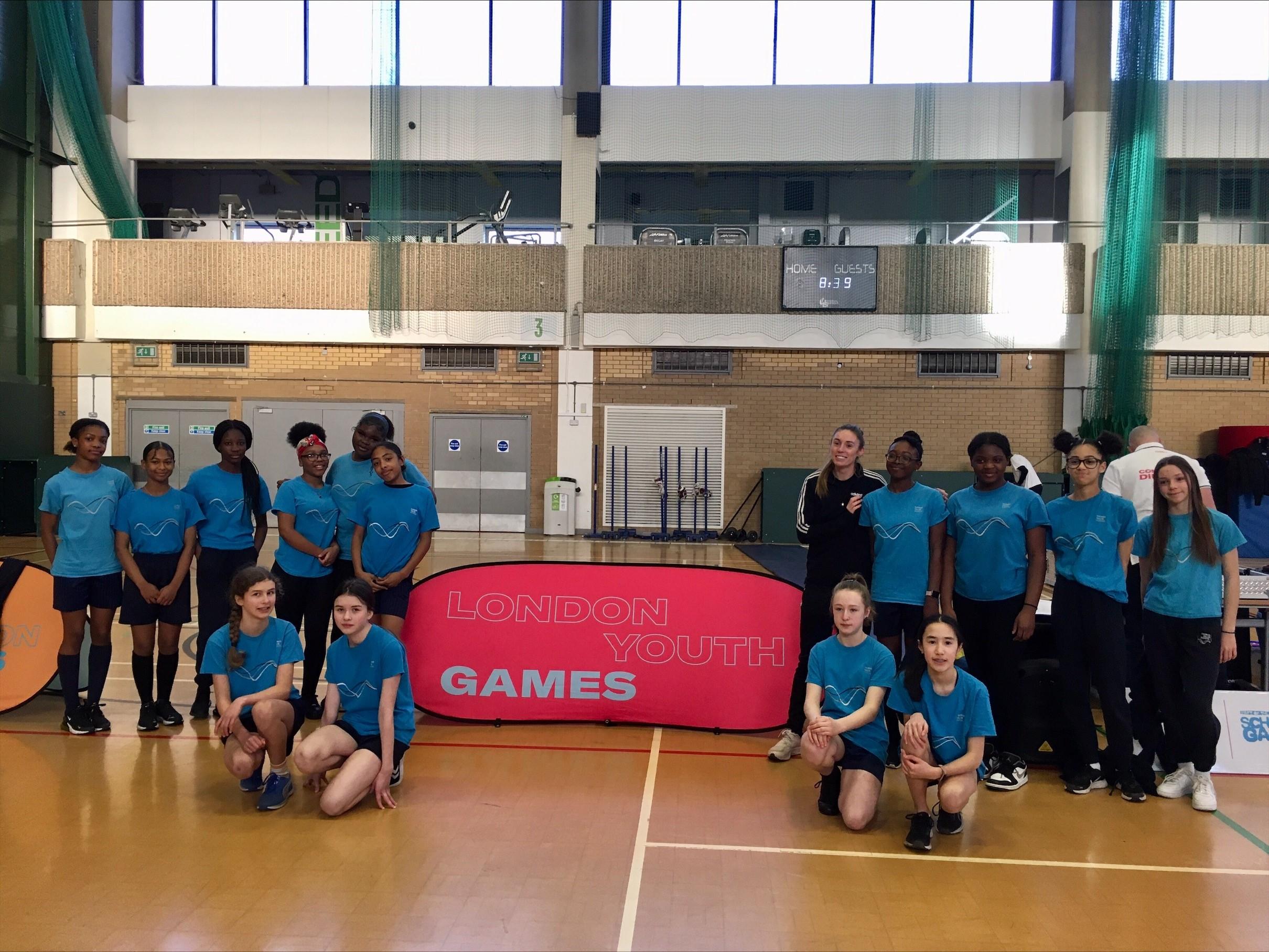 group of girls at Sportshall Athletics