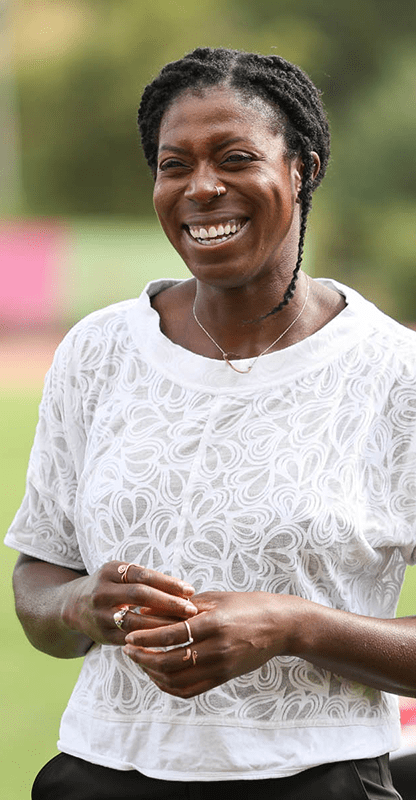 Christine Ohuruogu at LYG Athletics event